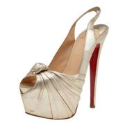 Pre-owned Gull Leather Christian Louboutin Sandaler