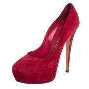 Pre-owned Rode semsket skinn Casadei haeler