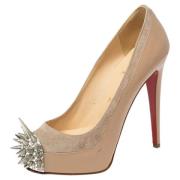 Pre-owned Beige skinn Christian Louboutin haeler