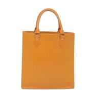 Pre-owned Oransje skinn Louis Vuitton Sac Plat