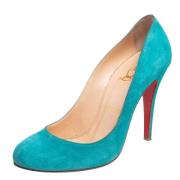 Pre-owned Bla semsket skinn Christian Louboutin haeler