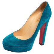 Pre-owned Bla semsket skinn Christian Louboutin haeler