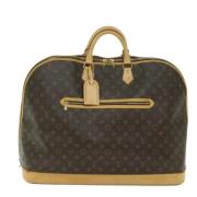 Pre-owned Brunt lerret Louis Vuitton Alma