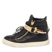 Pre-owned Svart skinn Giuseppe Zanotti joggesko