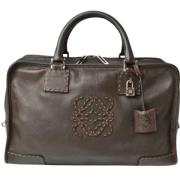 Pre-owned Brunt skinn Loewe Amazona