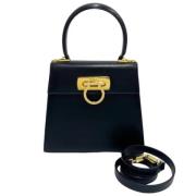 Pre-owned Navy Leather Salvatore Ferragamo veske