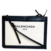 Pre-owned Hvitt lerret Balenciaga skulderveske