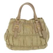 Pre-owned Beige Fabric Prada veske