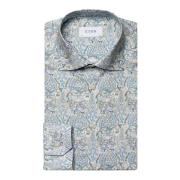 Levende Paisley Bomull-Tencel Skjorte