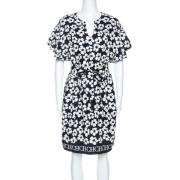 Pre-owned Navy Silk Carolina Herrera kjole