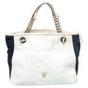 Pre-owned Hvitt skinn Carolina Herrera Tote