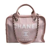 Pre-owned Rosa lerret Chanel Deauville