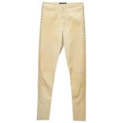 Pre-owned Beige skinn Isabel Marant bukser