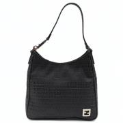 Pre-owned Svart lerret Fendi veske