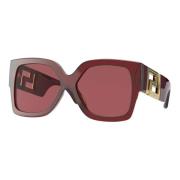 Burgundy Greca Sunglasses