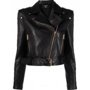 Quilted Leather Biker Jacket