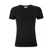 Slim Fit Svart Modal T-skjorte