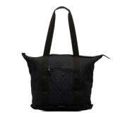 Pre-owned Svart lerret Gucci Tote