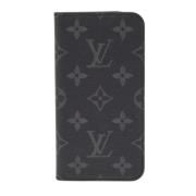 Pre-owned Svartbelagt lerret Louis Vuitton-sak