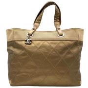 Pre-owned Gull lerret Chanel Tote