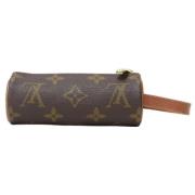 Pre-owned Brunt lerret Louis Vuitton Clutch