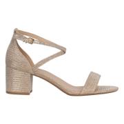 Glitrende Pale Gold Flex Sandal