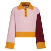 Cashmere Colourblock Polo Sweater