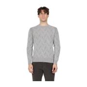 Zigzag Ull og Kasjmir Crewneck Genser