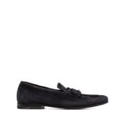 Suede Tassel Loafers