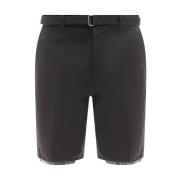 Bomull Bermuda Shorts med Belte