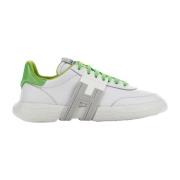 Grønne flate sko med Hogan-3R stil