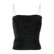 Velvet Bustier Top