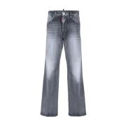 Sorte Straight Jeans for Kvinner