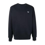 Marineblå Crewneck Genser