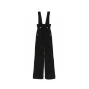 Silkeviskose jumpsuit med mansjetter