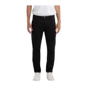 Slim Fit Cargo Jeans med vanlig midje