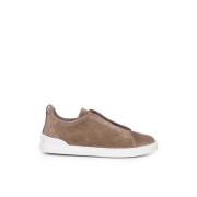 Brun Semsket Sneakers