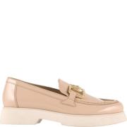 Stilige Beige Skinnloafers for Kvinner