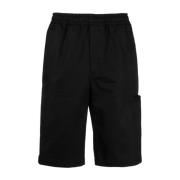 Logo-Tape Cotton Shorts