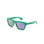 Grønne solbriller med originale tilbehør