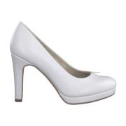 Hvite Elegante Lukkede Pumps