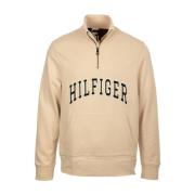 Hvit Half-Zip Sweatshirt