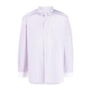 Rosa Vertikal Stripe Skjorte