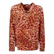 Cheetah Print Silke CDC Skjorte