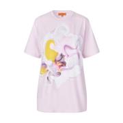 Rose Orkide Oversized T-skjorte