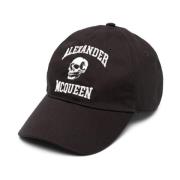 Svart baseballcap med Varsity Skull broderi