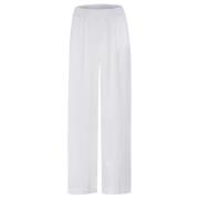 Hvit Urban Pioneers Rikke Wide Linen Slub Pant