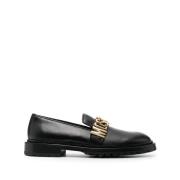 Svarte Skinnloafers for Kvinner