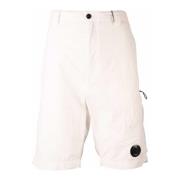 Hvite Nylon Shorts