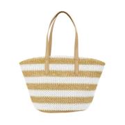 Sommer Straw Tote Veske